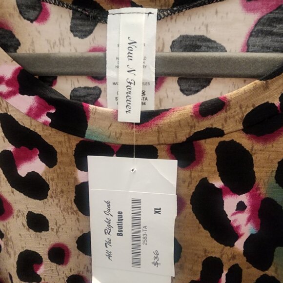 Colorful leopard blouse - Picture 7 of 8